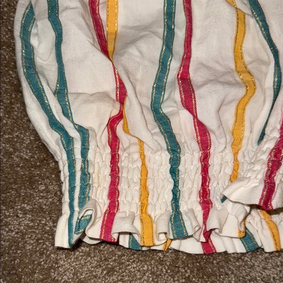 CAROLINE CONSTAS APPOLONIA OFF THE SHOULDER TOP LINEN COTTON - XS. Y - Picture 4 of 5